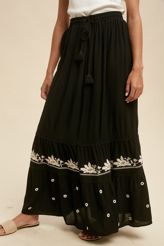 The Kaya Tiered Maxi Skirt