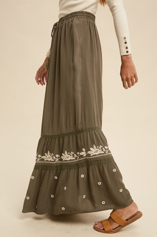 The Kaya Tiered Maxi Skirt