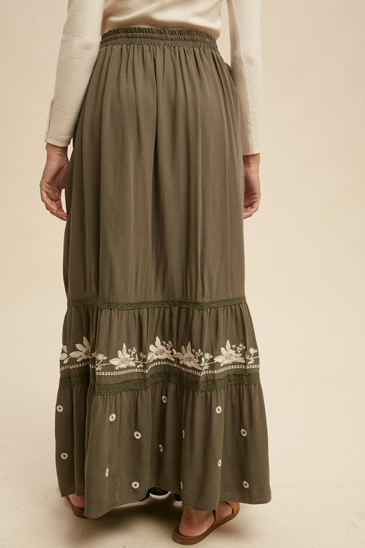 The Kaya Tiered Maxi Skirt