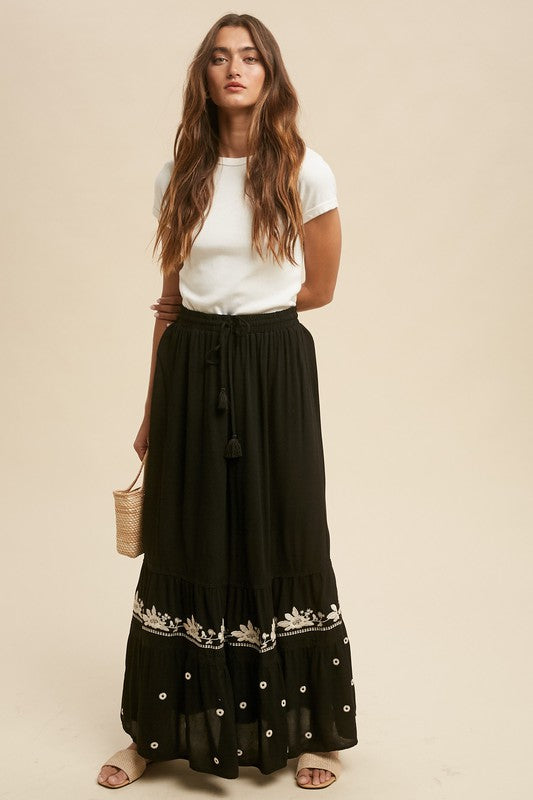 The Kaya Tiered Maxi Skirt