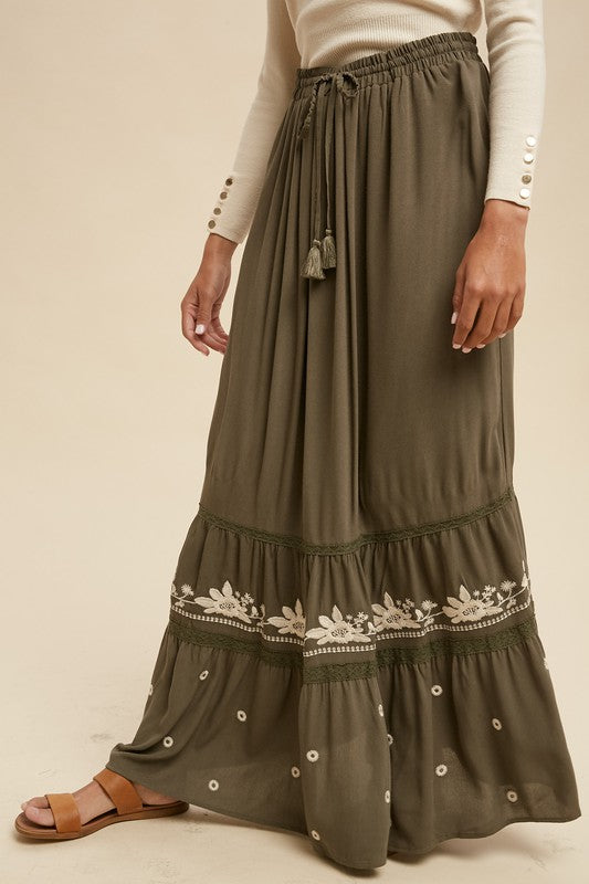 The Kaya Tiered Maxi Skirt