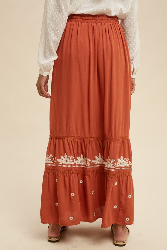 The Kaya Tiered Maxi Skirt