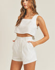 The Cecelia Crop Top + Short Set - Sold Seperately
