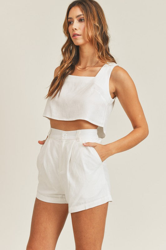 The Cecelia Crop Top + Short Set - Sold Seperately