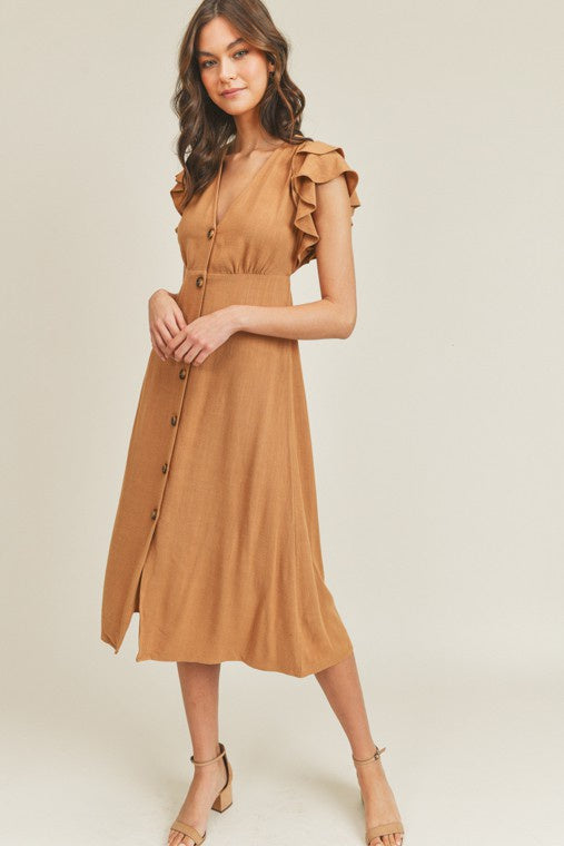 The Isabel Button Front Dress
