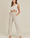 The Adeline Crop Top + Pant Set - Sold Separately