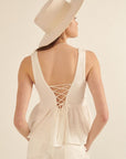 The River Crochet Babydoll Tank