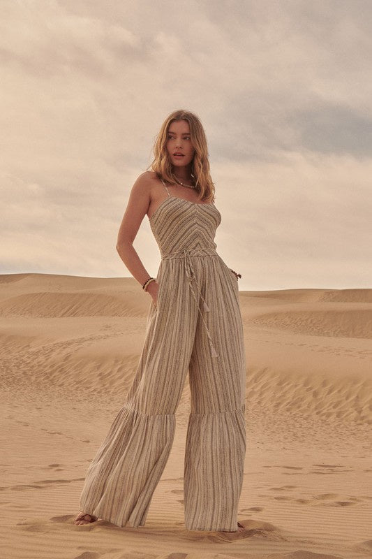 The Presley Smocked Wide Leg Jumpsuit