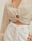 The Gingham Print O-Ring Top