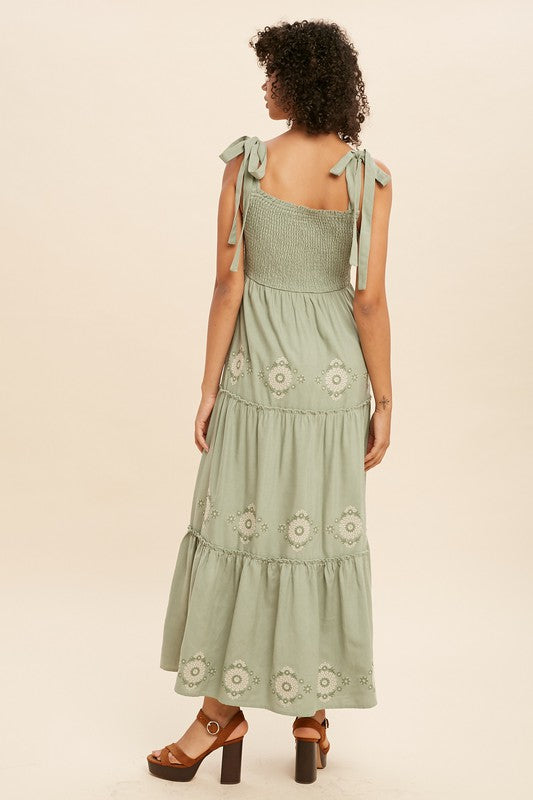 The Georgina Embroidered Maxi Dress
