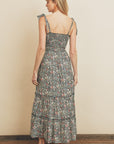 The Whispering Floral Tiered Maxi Dress