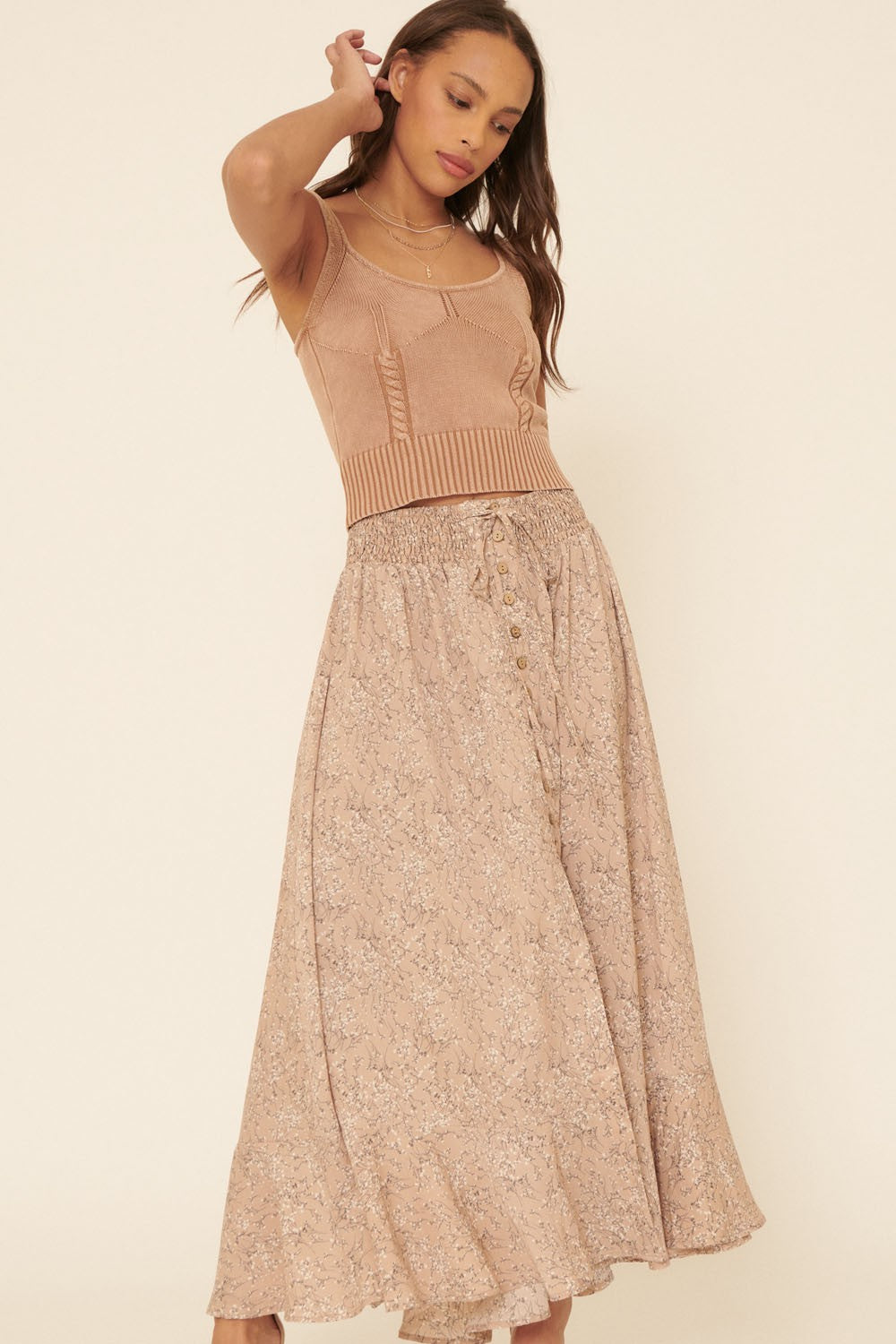 The Emilia Floral Maxi Skirt