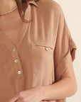 The Adalynn Collared Henley Top