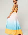 The Valentina Pleated Maxi Dress by Current Air