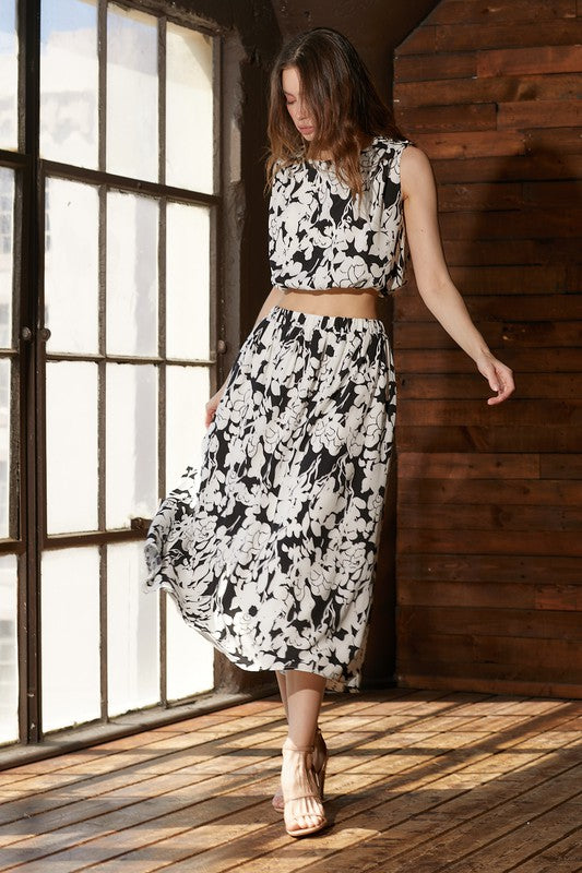 The Adelyn Skirt + Crop Top Set - Sold Separately