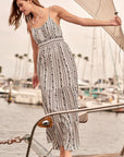 The Devyn Ruched Tiered Maxi Dress