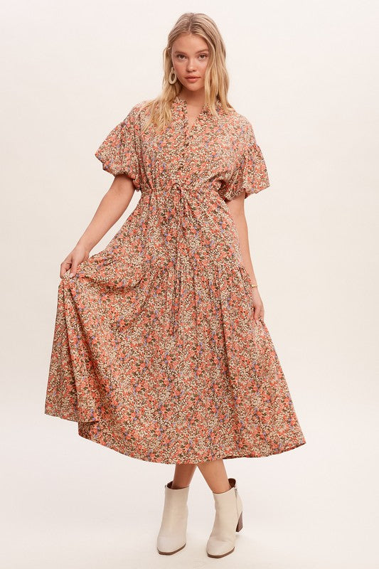 The Jemma Floral Puff Sleeve Dress