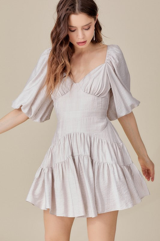 The Lauren Tiered Ruffle Mini  Dress