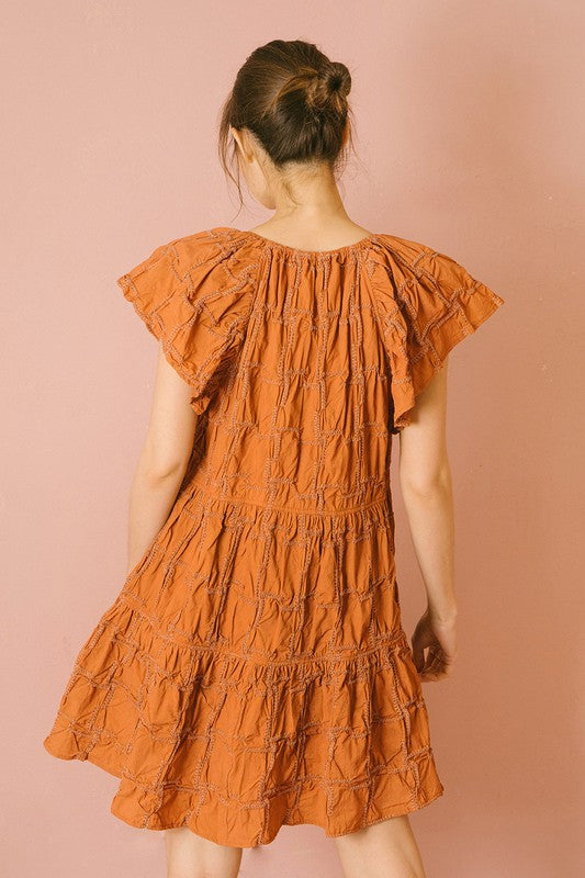 The Butternut Textured Mini Dress