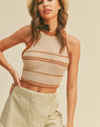 The Polly Knit Halter Top
