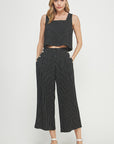 The Tessie Cropped Tank + Pant Set - Sold Separately