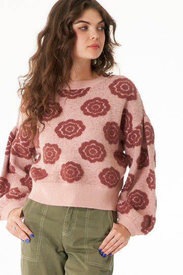 The Cleo Flower Sweater