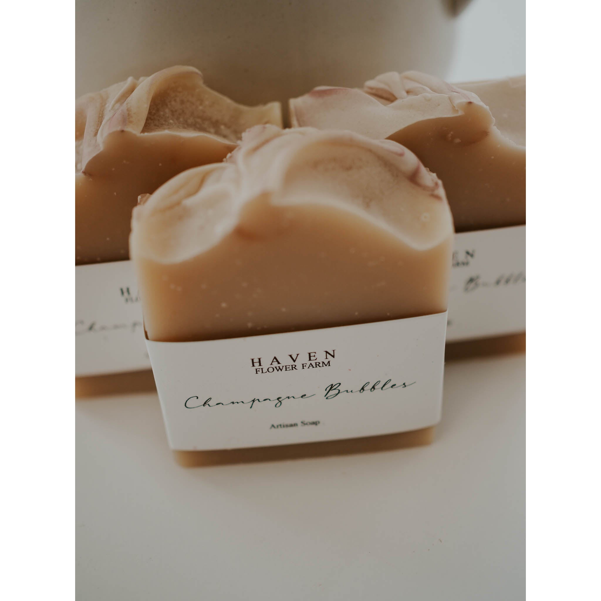 Handcrafted Champagne Bubbles Soap by Haven Flower Farm