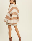 The Polly Striped Open Cardigan