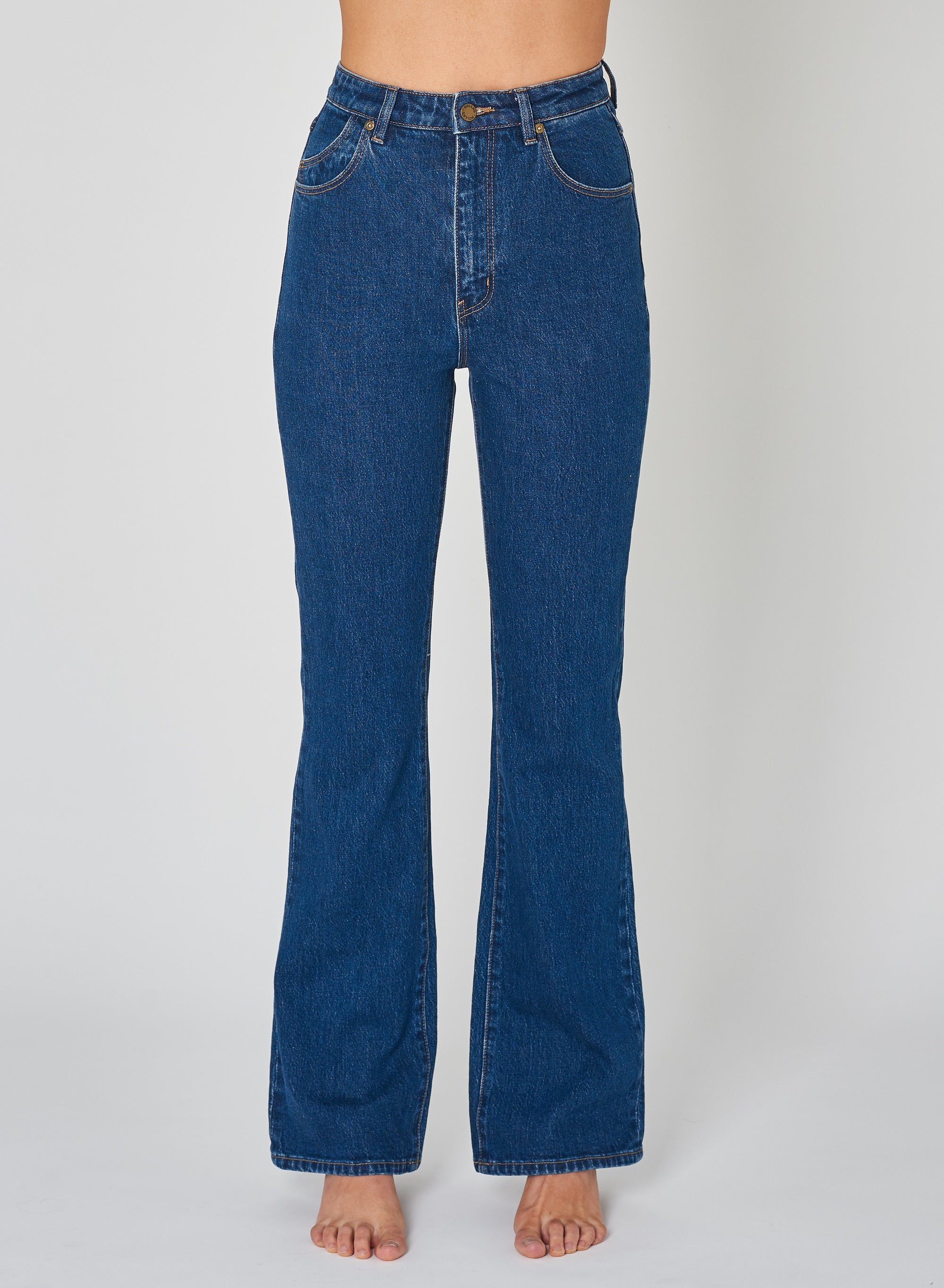 The Dusters Bootcut Eco Ruby Blue Jeans by Rolla&#39;s