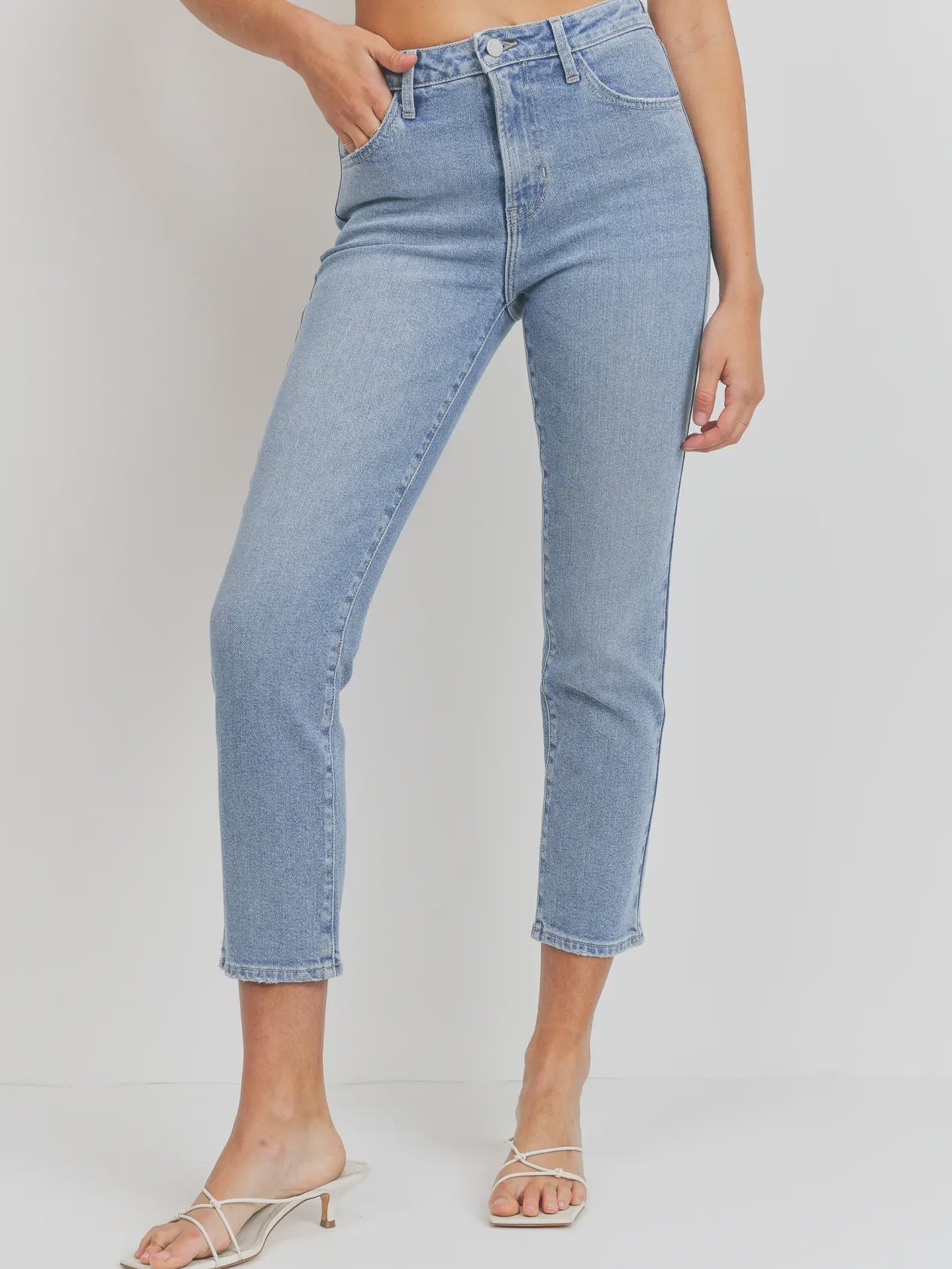 The Willa Slim Straight Jeans by Just Black Denim