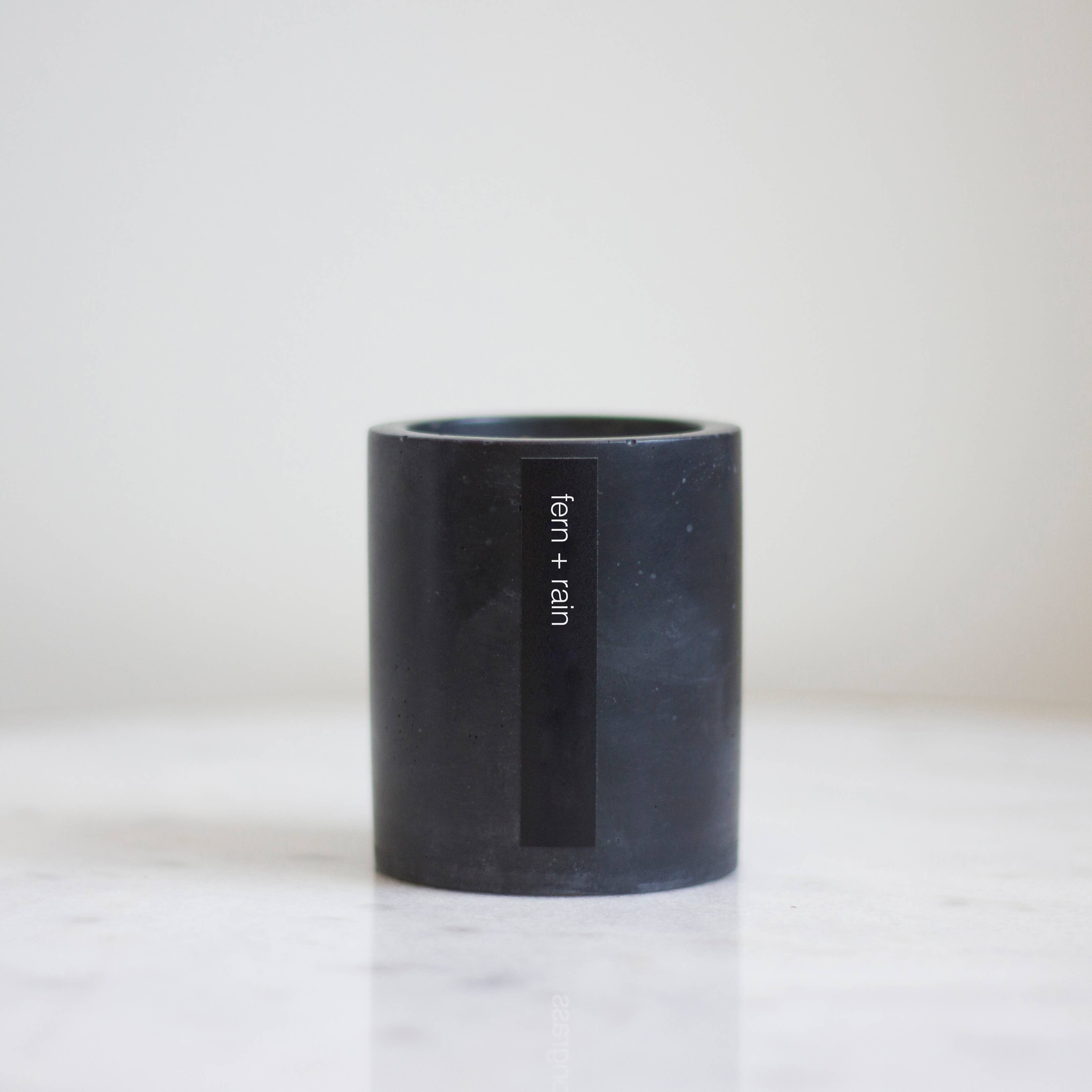 Fern + Rain Modern Cement Candle by Sable Candle Co.