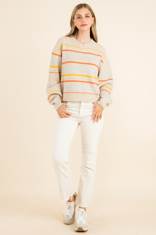 The Haley Rainbow Sweater