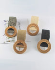 The Woven Round Buckle Belt