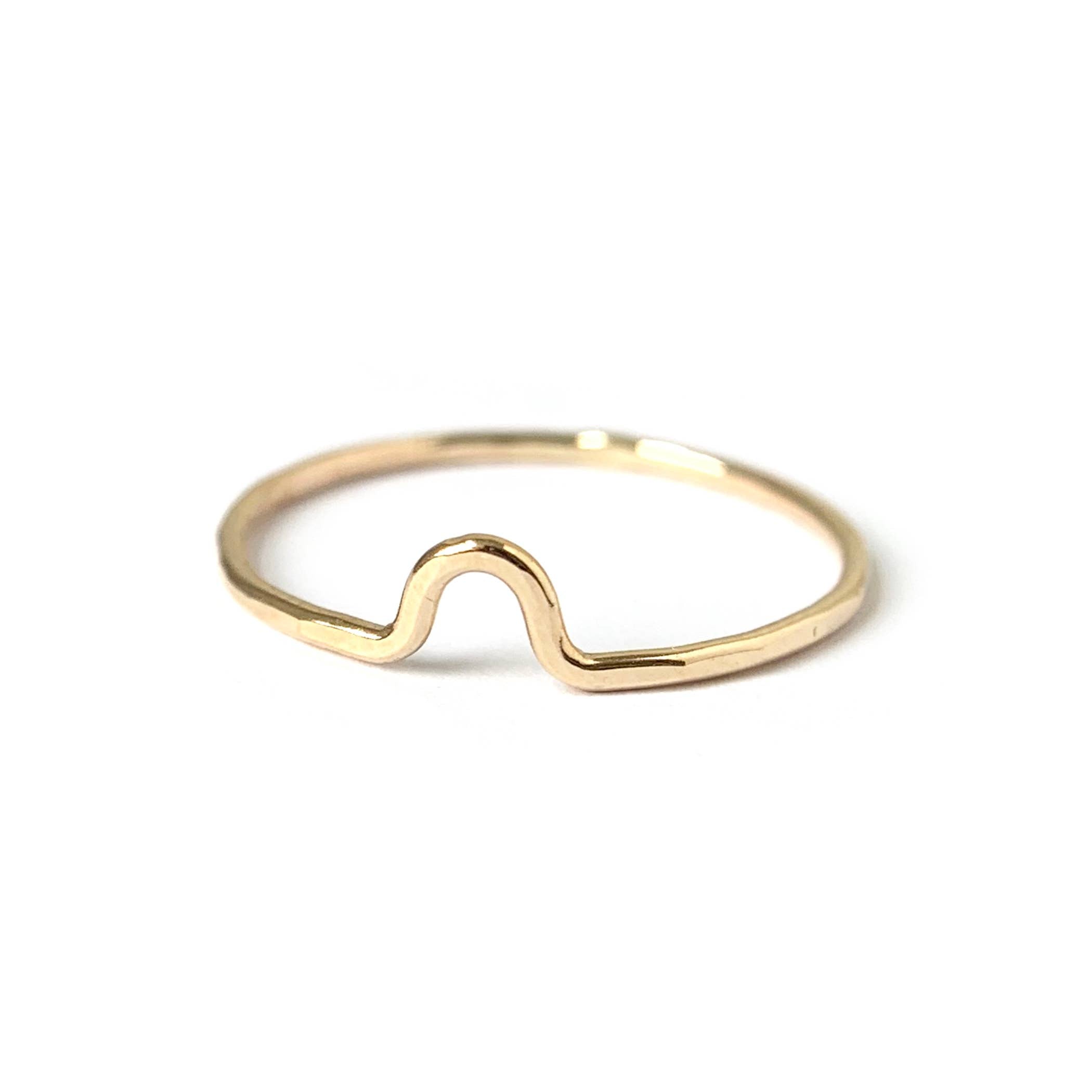 Bridge Stacking Ring by Goldluxe Jewelry