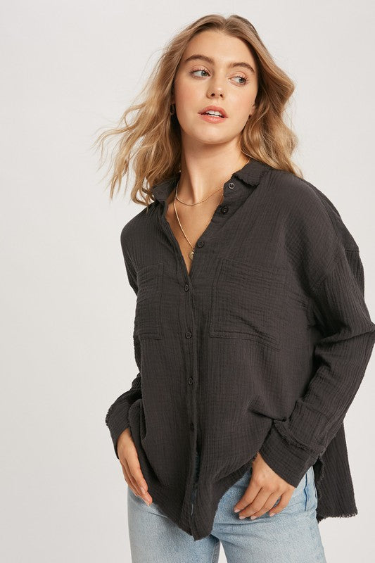 The Hannah Gauze Buttondown Shirt