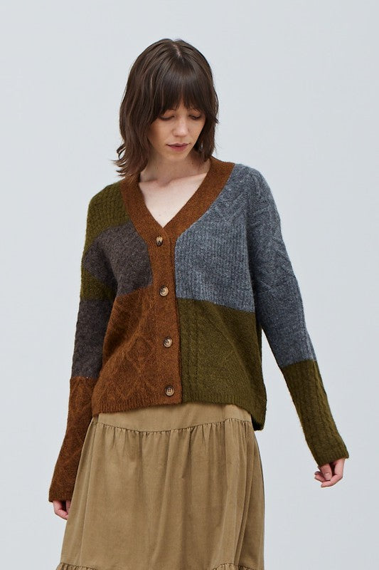 The Stevie Colorblock Cardigan – Thread + Seed
