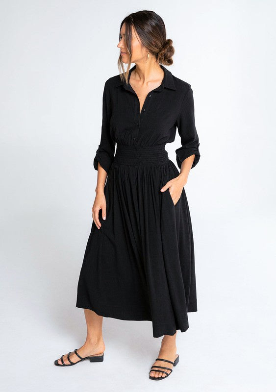 The Dakota Midi Shirt Dress