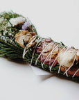 Cedar + Rose Smudge Wand by Among the Flowers