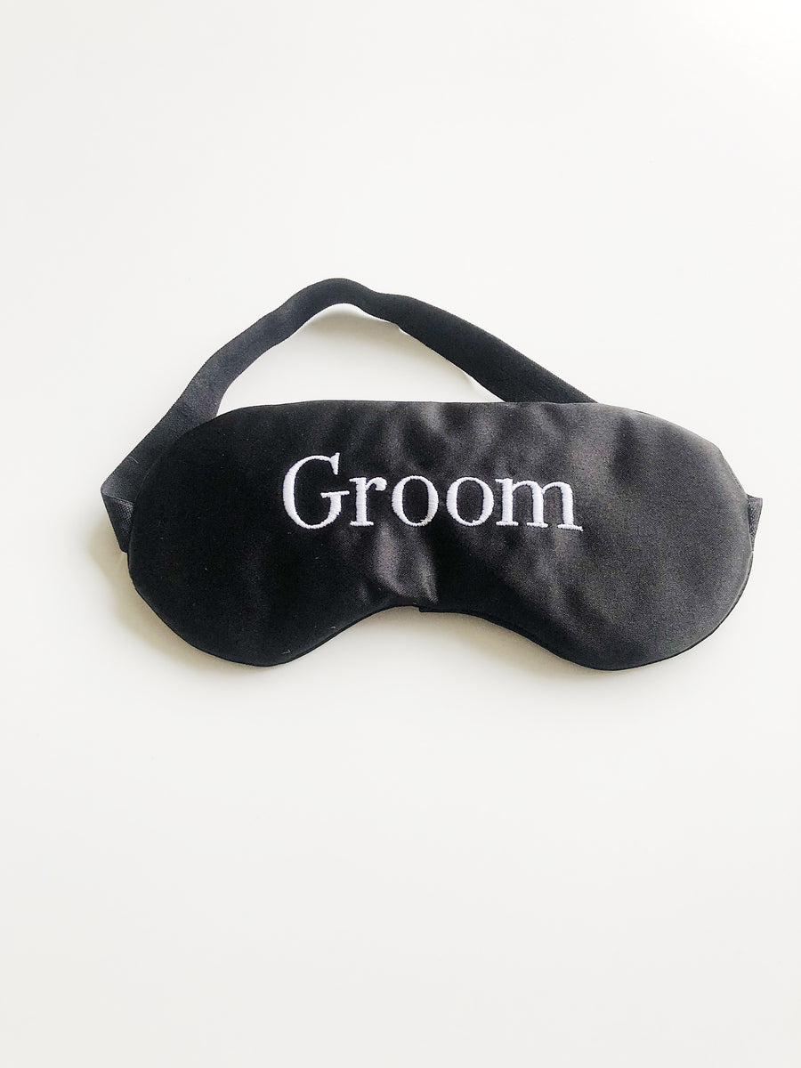 Bride & Groom Satin Face Mask