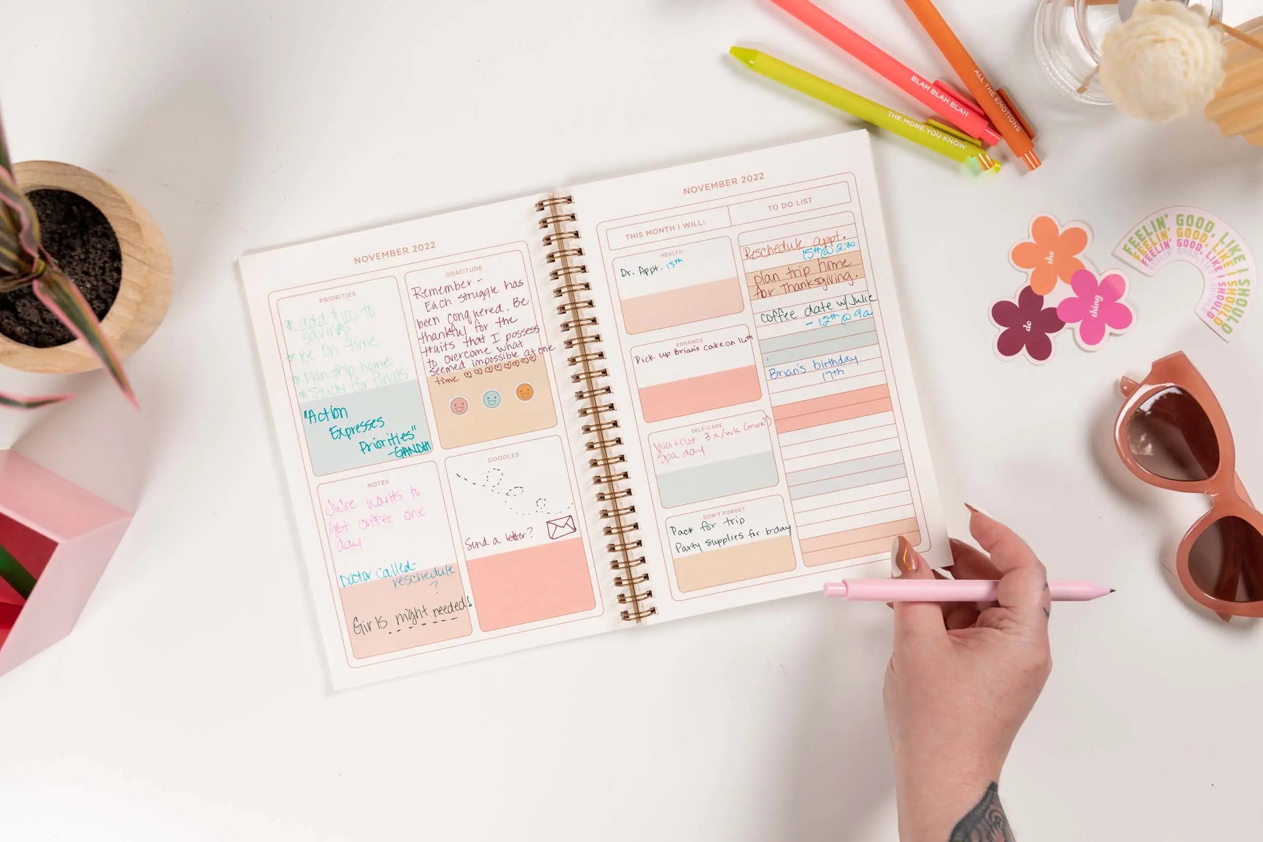The Color Block Academic Planner by Talking Out of Turn