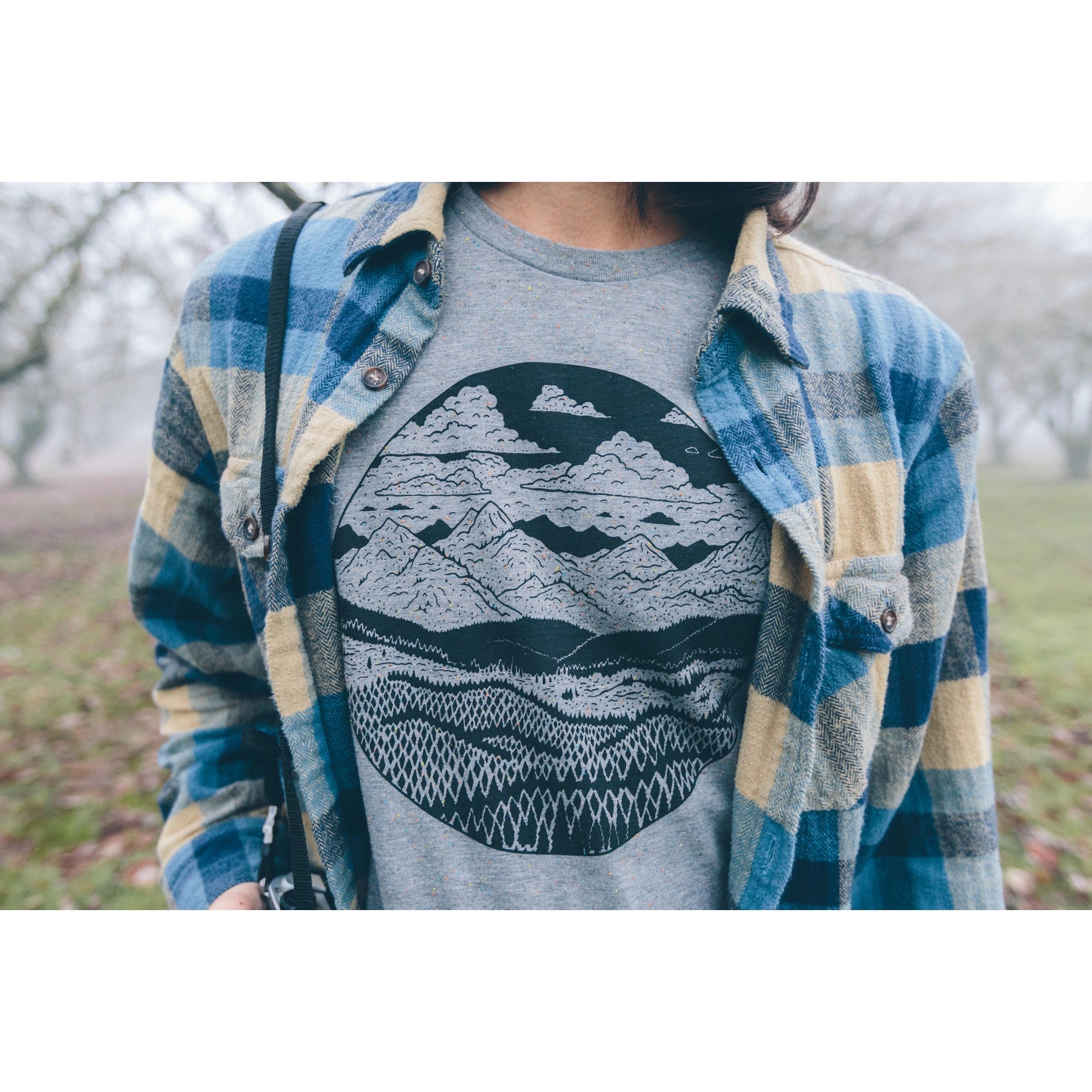 The Speckled Gray Mountain Range Tee