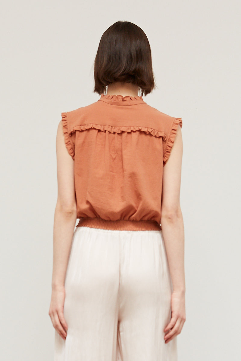 The Yumi Ruffled Yoke Blouse