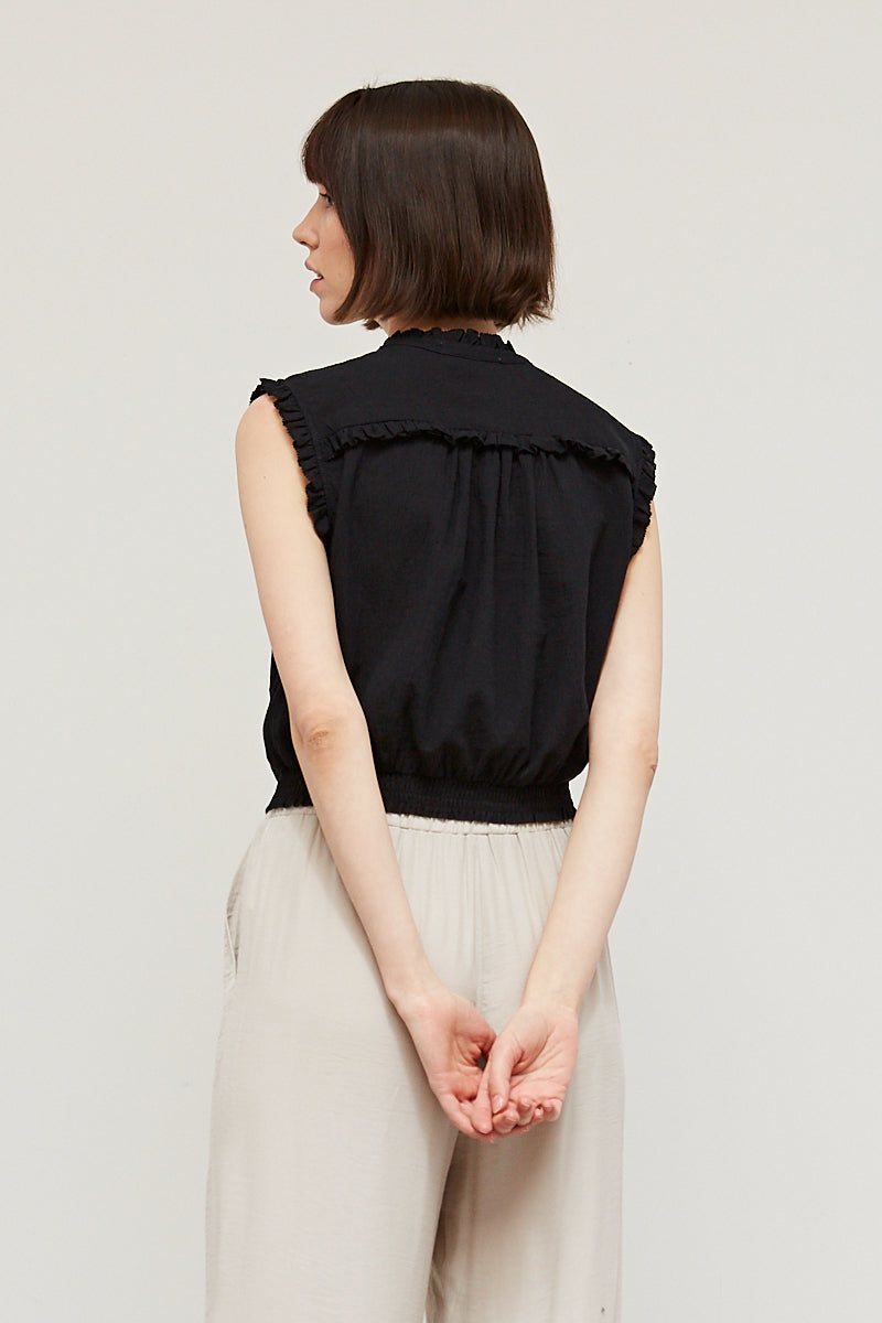 The Yumi Ruffled Yoke Blouse