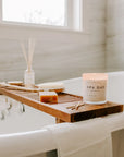 The Spa Day Soy Candle / Wood Lid by Sweet Water Decor
