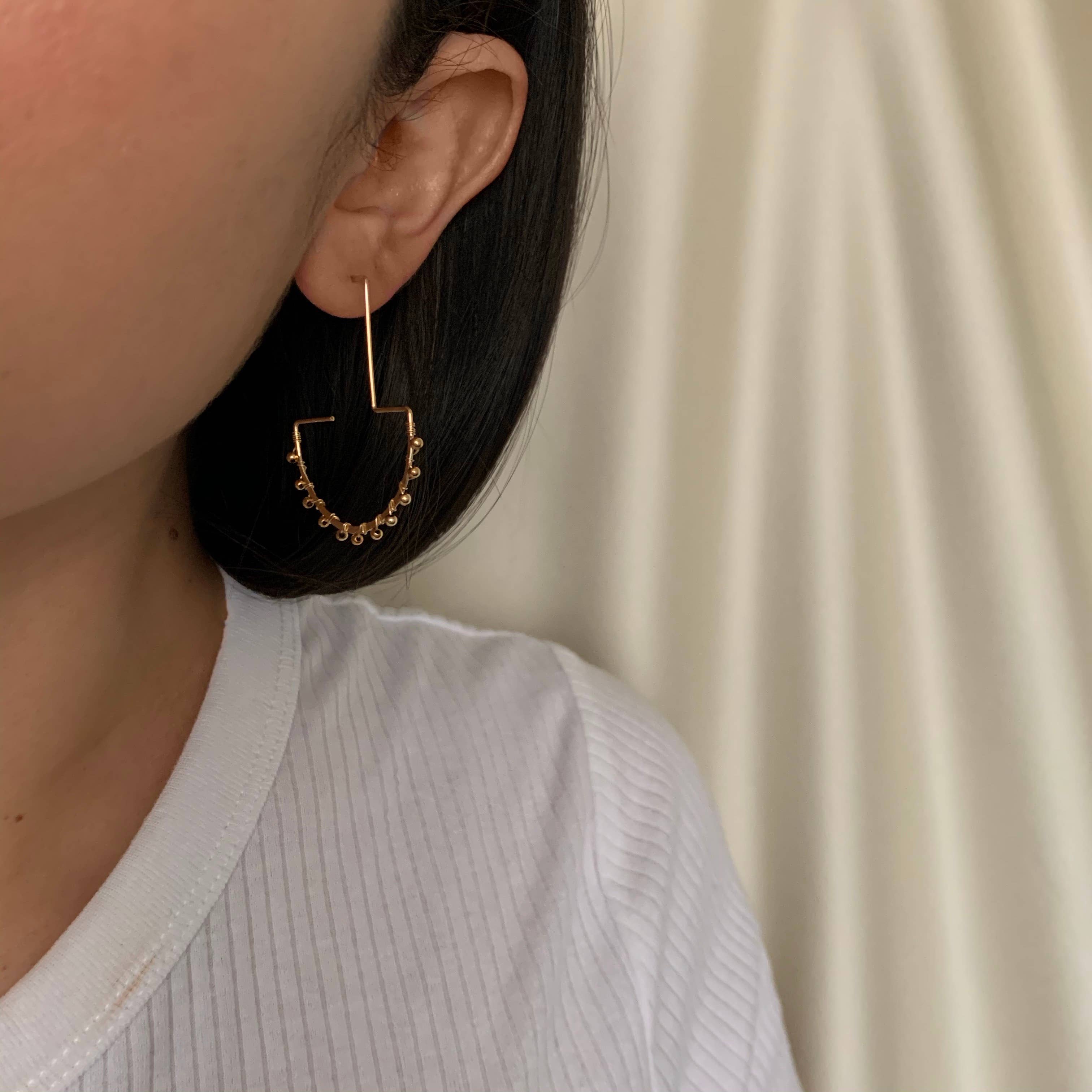 The Cognac Decanter Earrings by Points Jewelry
