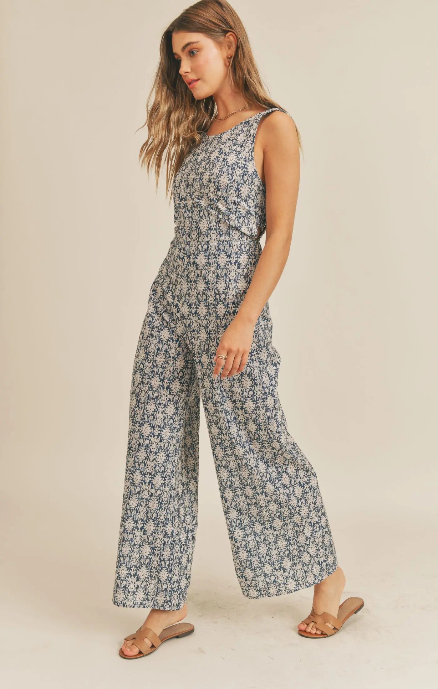 The Walk With Me Open Back Jumpsuit
