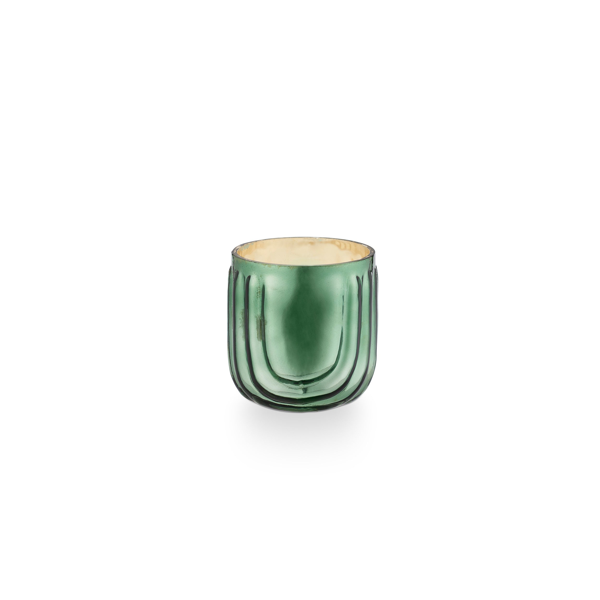 The Balsam + Cedar Pressed Glass Candle