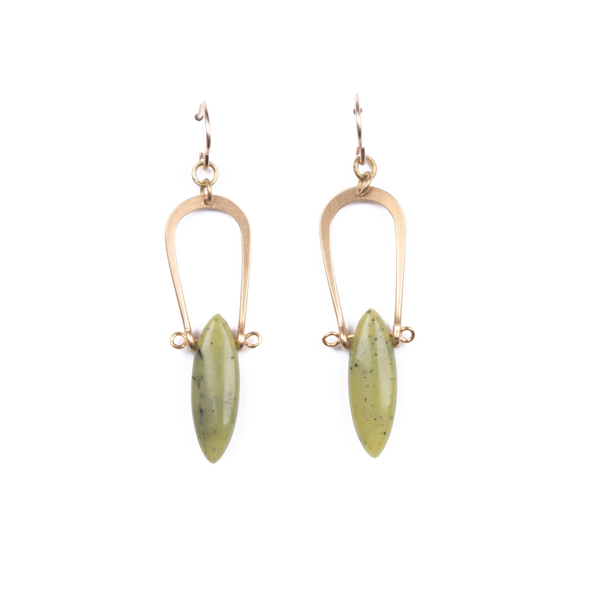 Serpentine Amulet Earrings by  Michelle Starbuck Designs