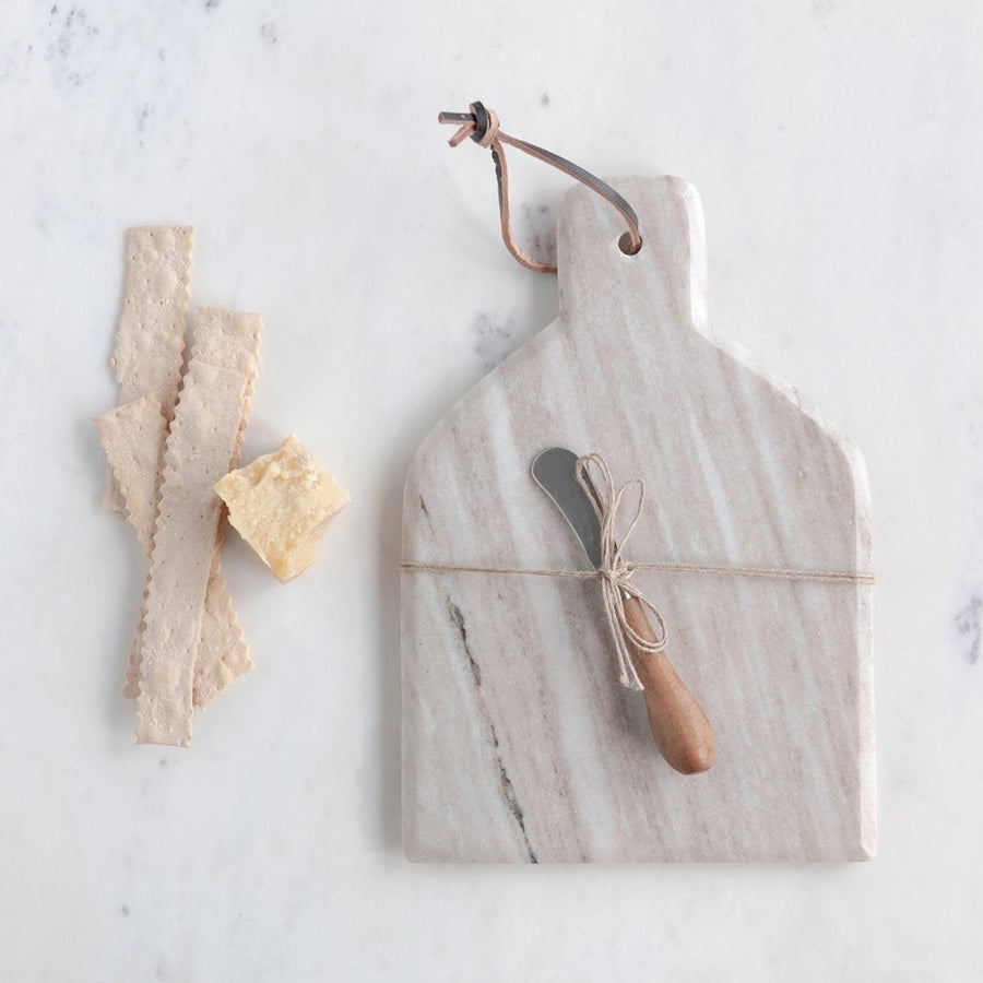 Marble Cheeseboard with Knife