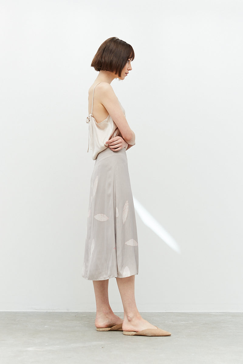The Ichika Petal Satin Slip Skirt